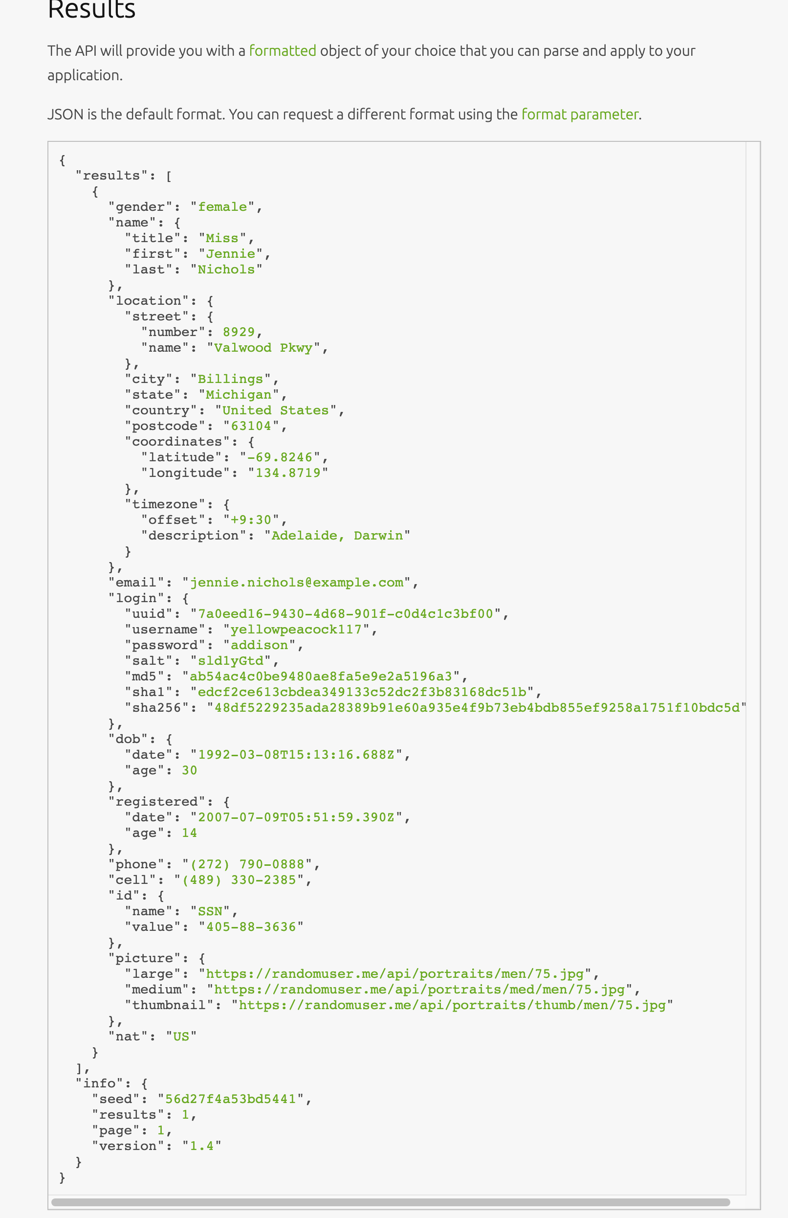 a pic shows a JSON object file